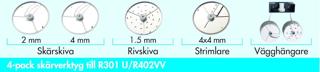 Skärverktyg 4-pack till R301U