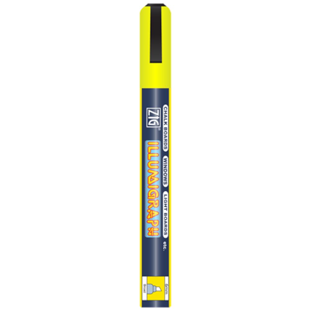 Griffelpenna gul vattenlöslig 6mm