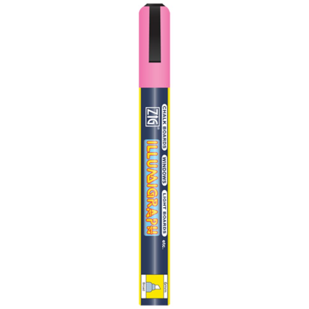 Griffelpenna rosa vattenlöslig 6mm
