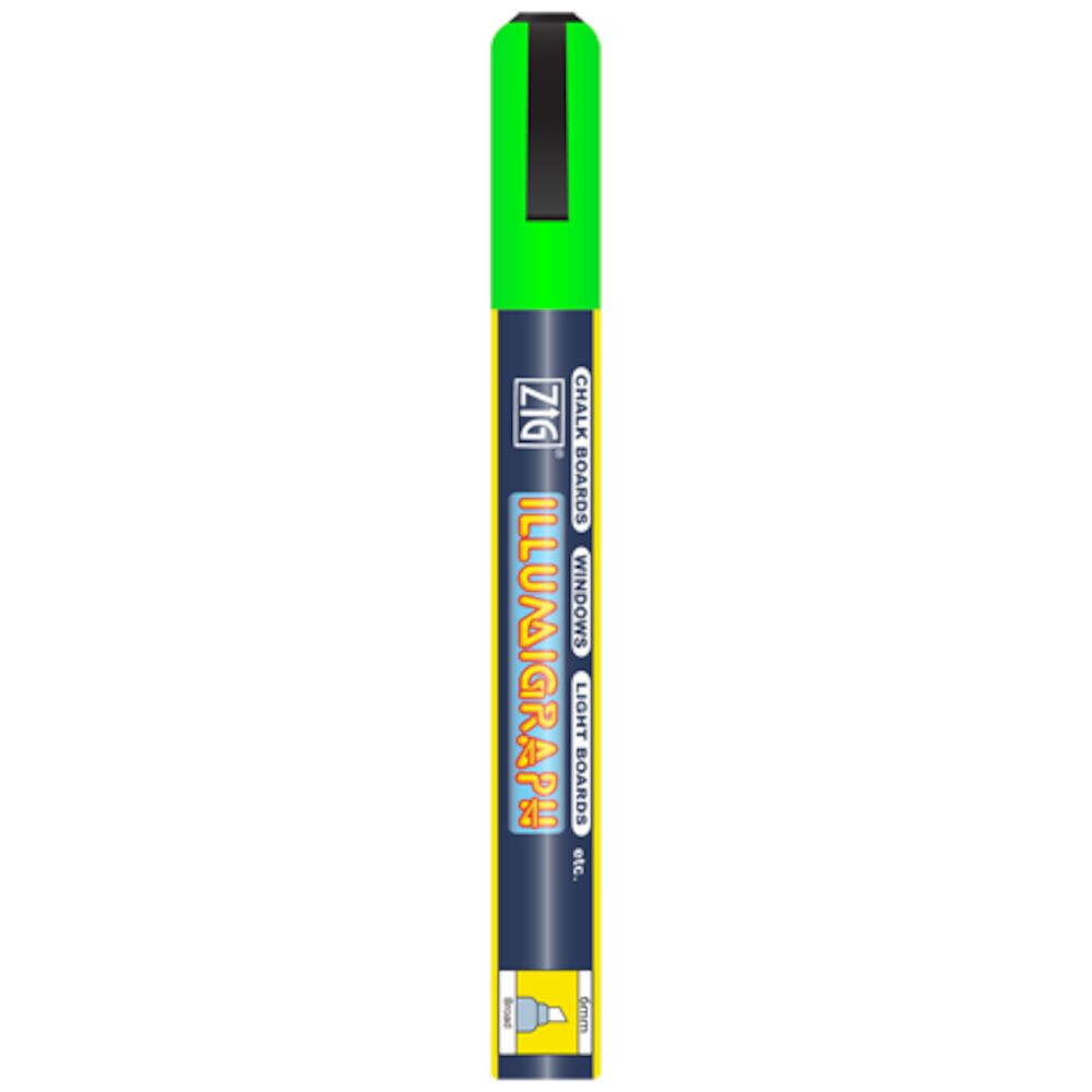 Griffelpenna grön vattenlöslig 6mm
