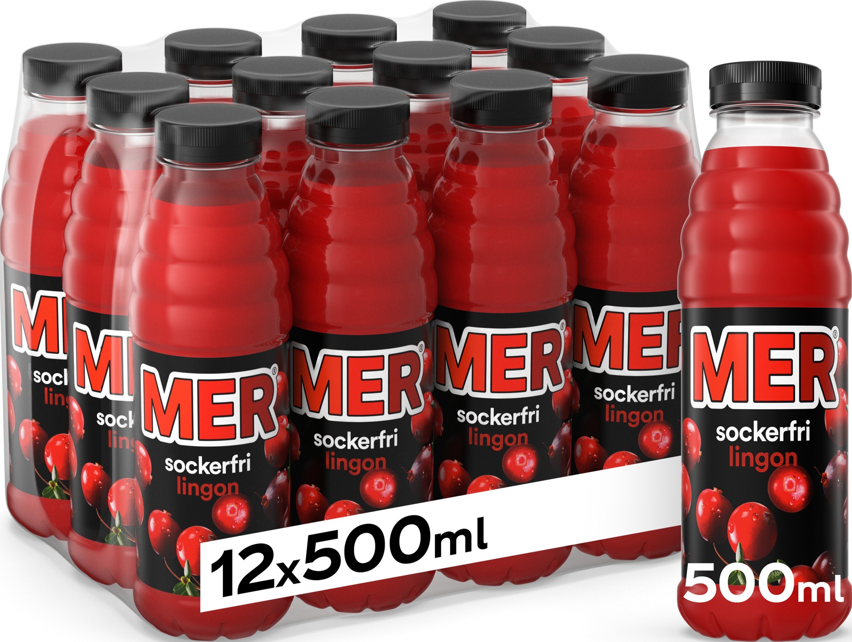 MER Lingon Sockerfri PET