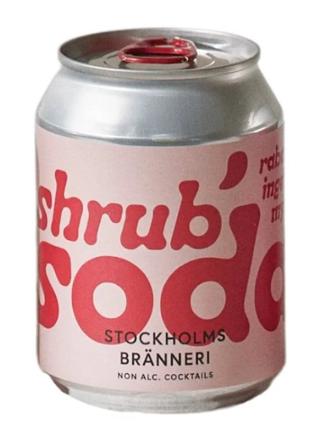 Shrub Soda Rabarber/Ingefära/Mynta BRK