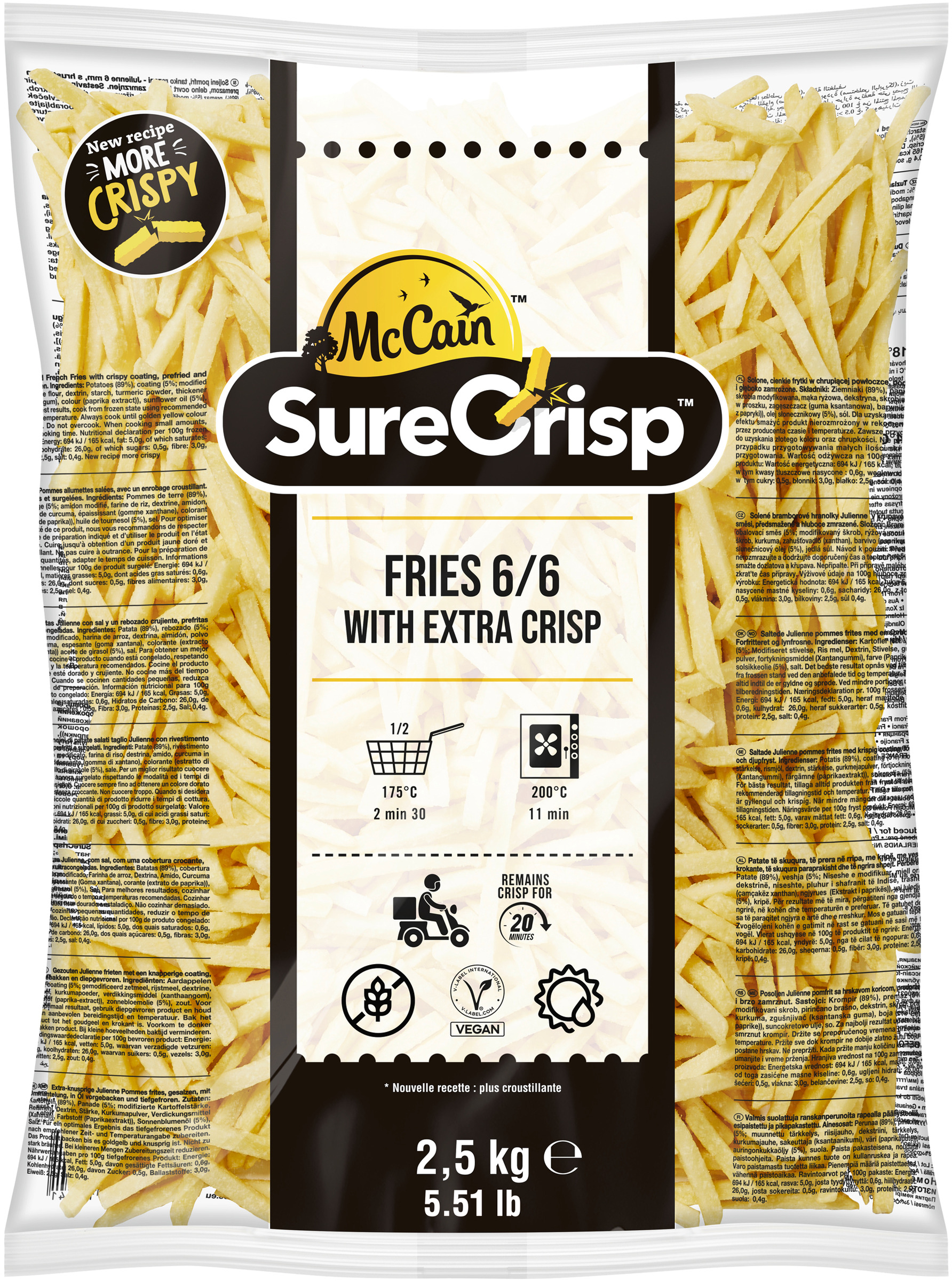 Pommes Surecrisp 6 mm
