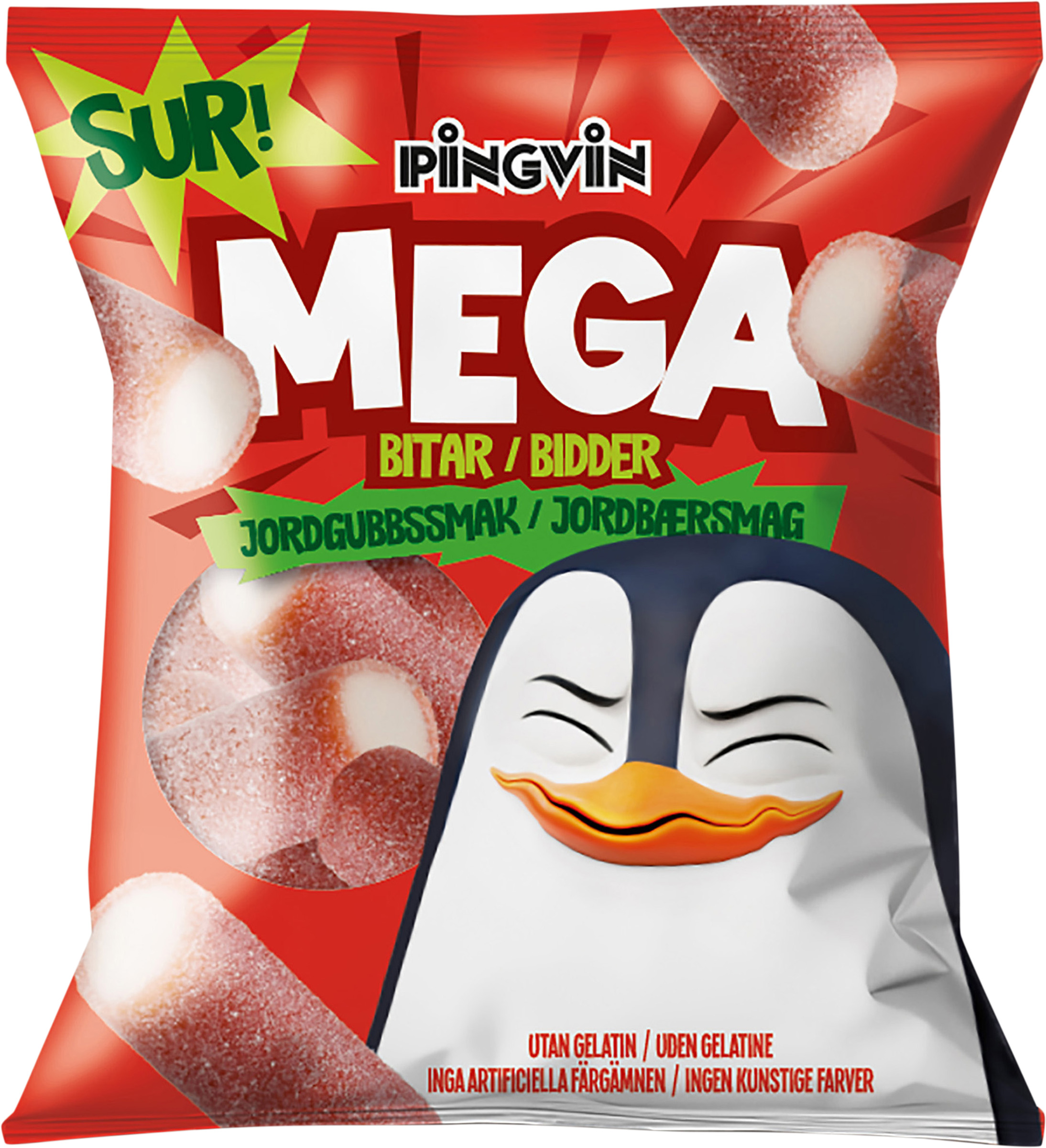 Megabitar Sur Jordgubb