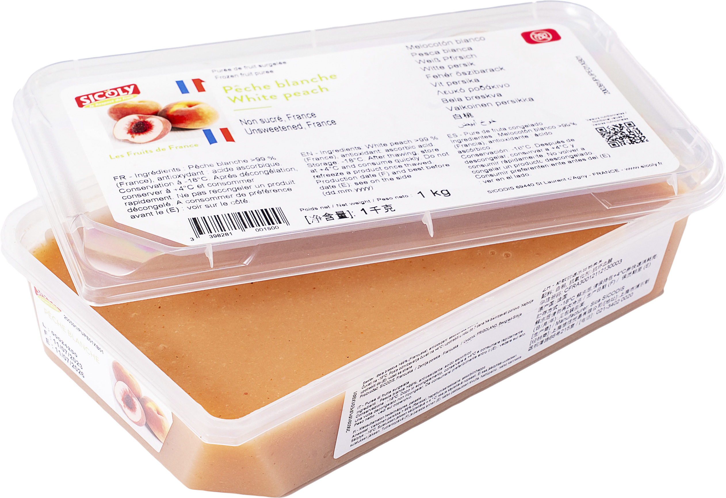 Persikopuré Vit Osötad