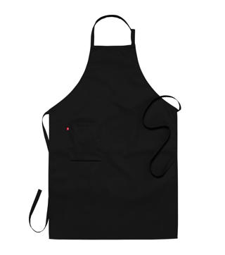 Bröstlappsförkläde 2337 Svart 75x110cm