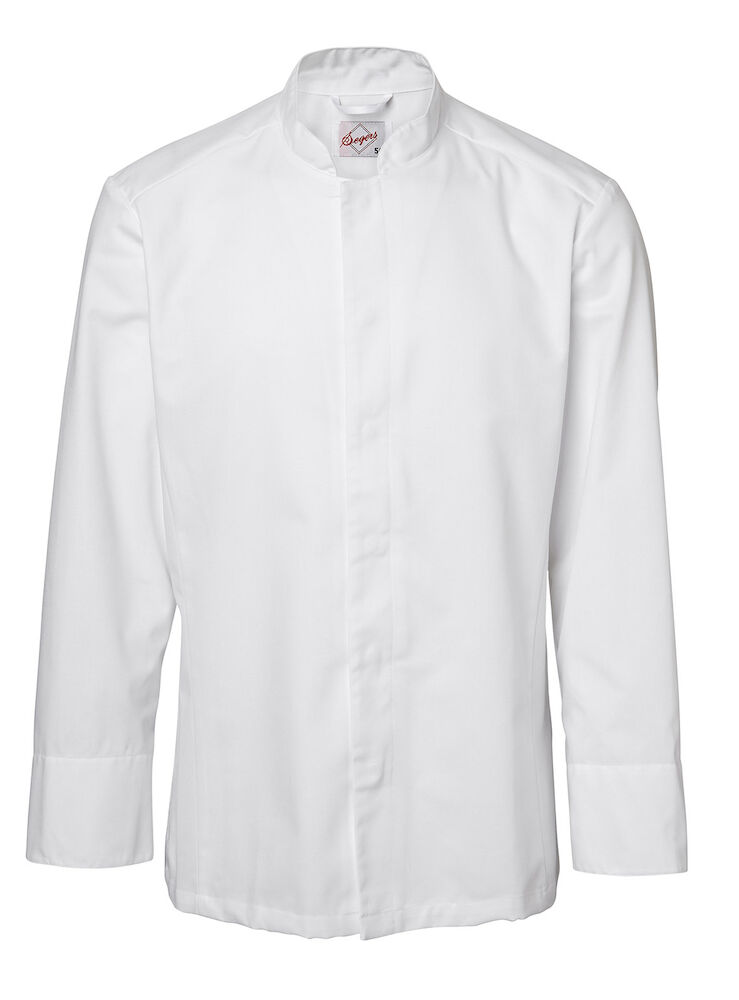 Kockskjorta 1057 vit lång ärm C46
