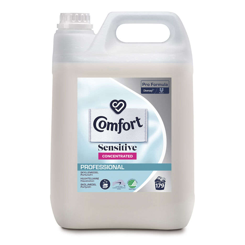 Sköljmedel Parfymfri Comfort Professional 
Sensitive 5L