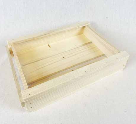 Räklåda i Trä Ljus 30x22x6cm