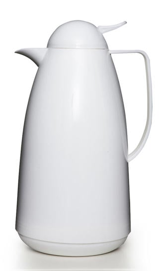 Termoskanna plast vit 1L