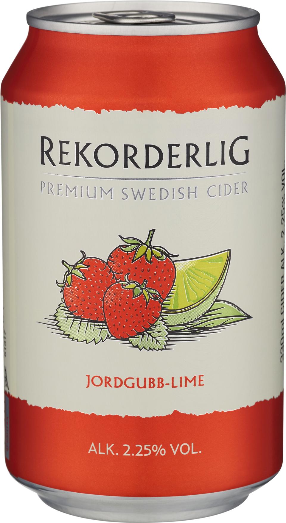 Cider Jordgubb och Lime