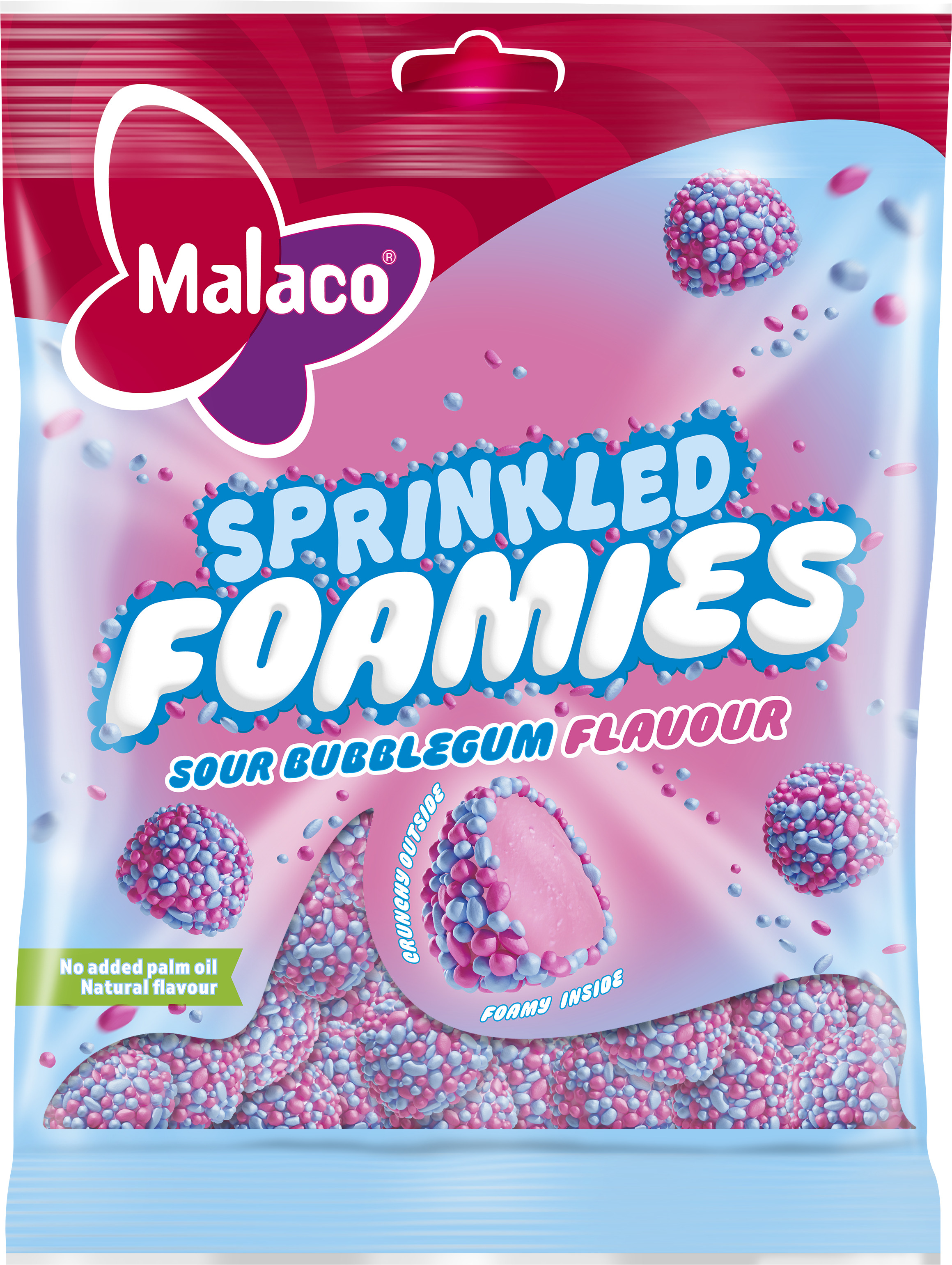 Sprinkled Foamies Sour Bubbelgum