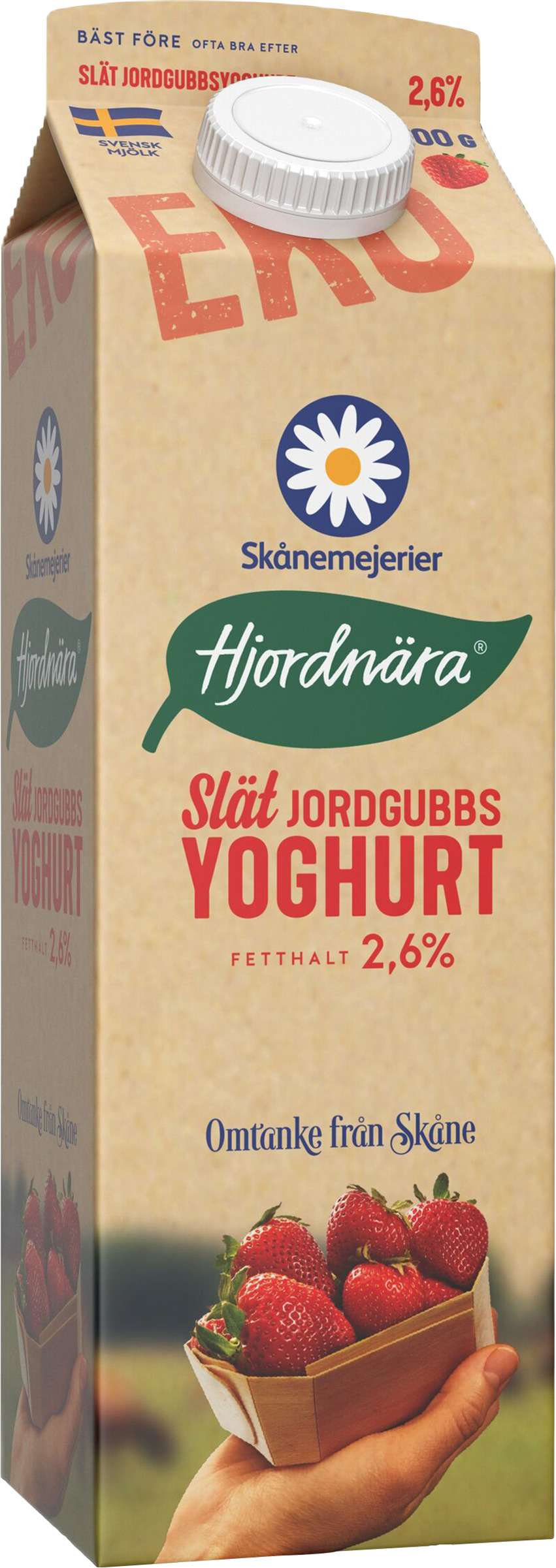 Slät Jordgubbsyoghurt 2,6% EKO KRAV