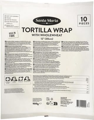 Tortillabröd Fullkorn 30cm