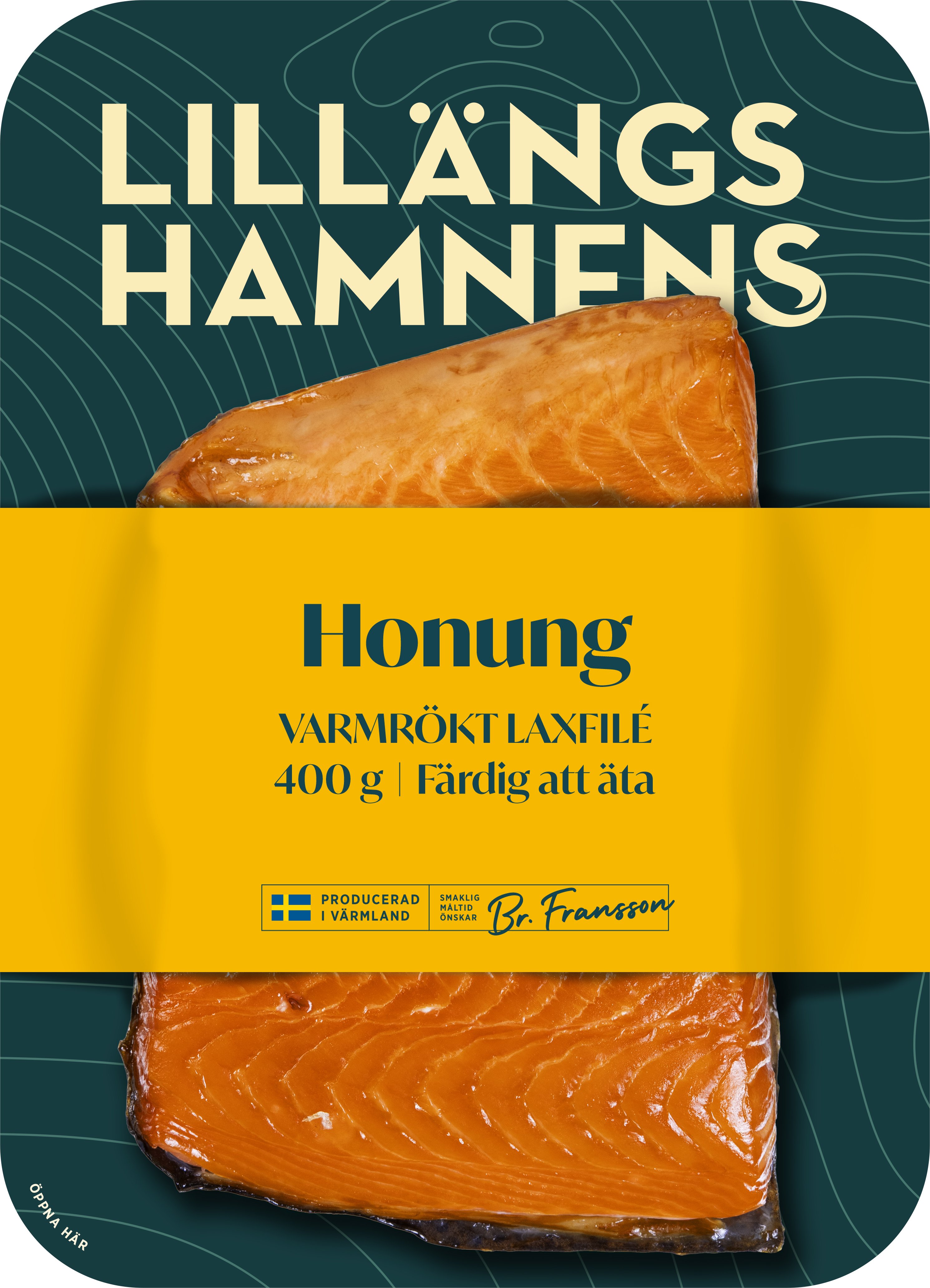 Varmrökt Laxfilé Honungsmarinerad 400g