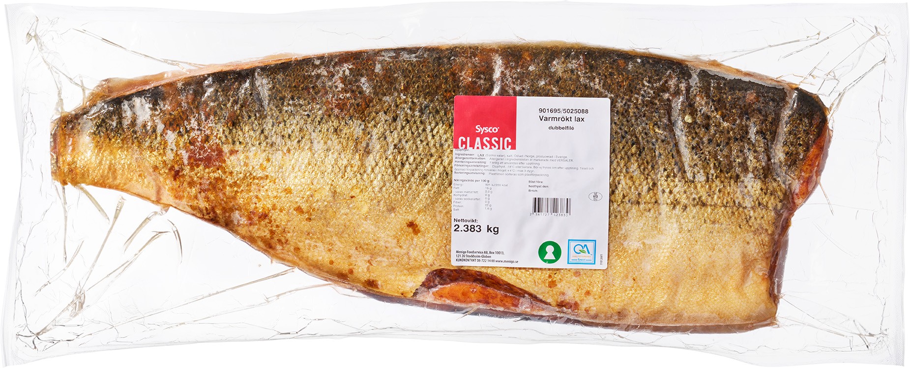 Varmrökt Lax Dubbelfilé