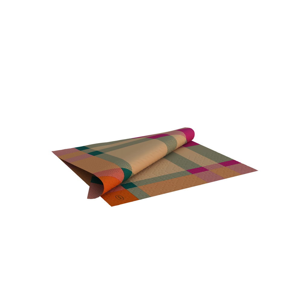 Servett 3-lag 33x33cm Glowy Tartan