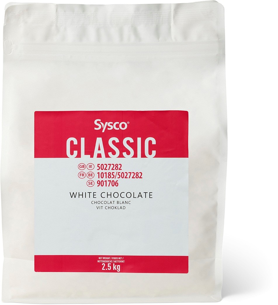 Chokladpellets Vit 27%