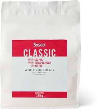 Chokladpellets Vit 27%