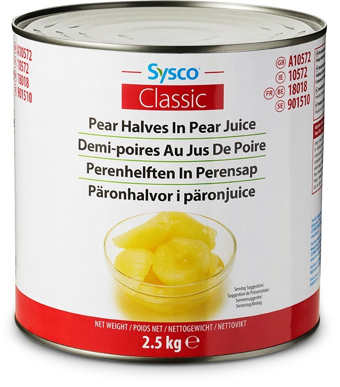 Päronhalvor i Juice