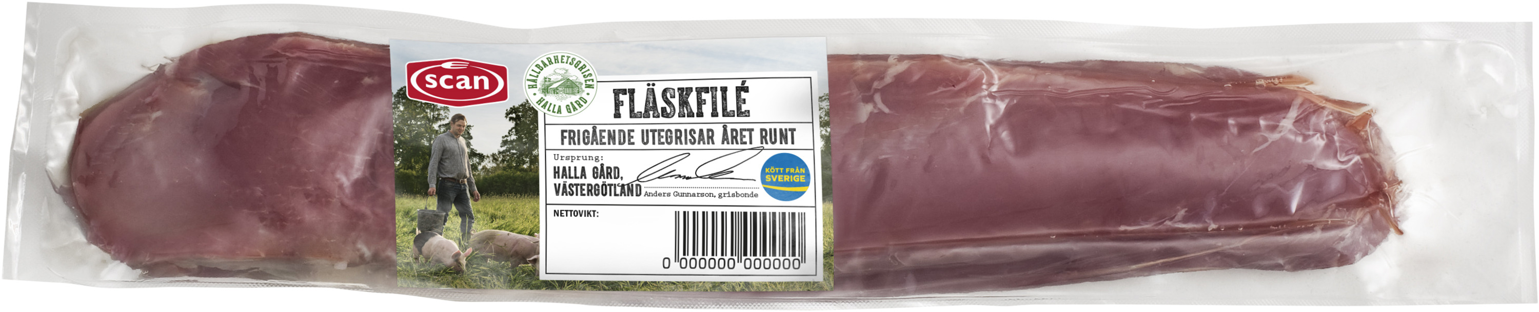 Fläskfilé Putsad Hållbarhetsgris Sverige