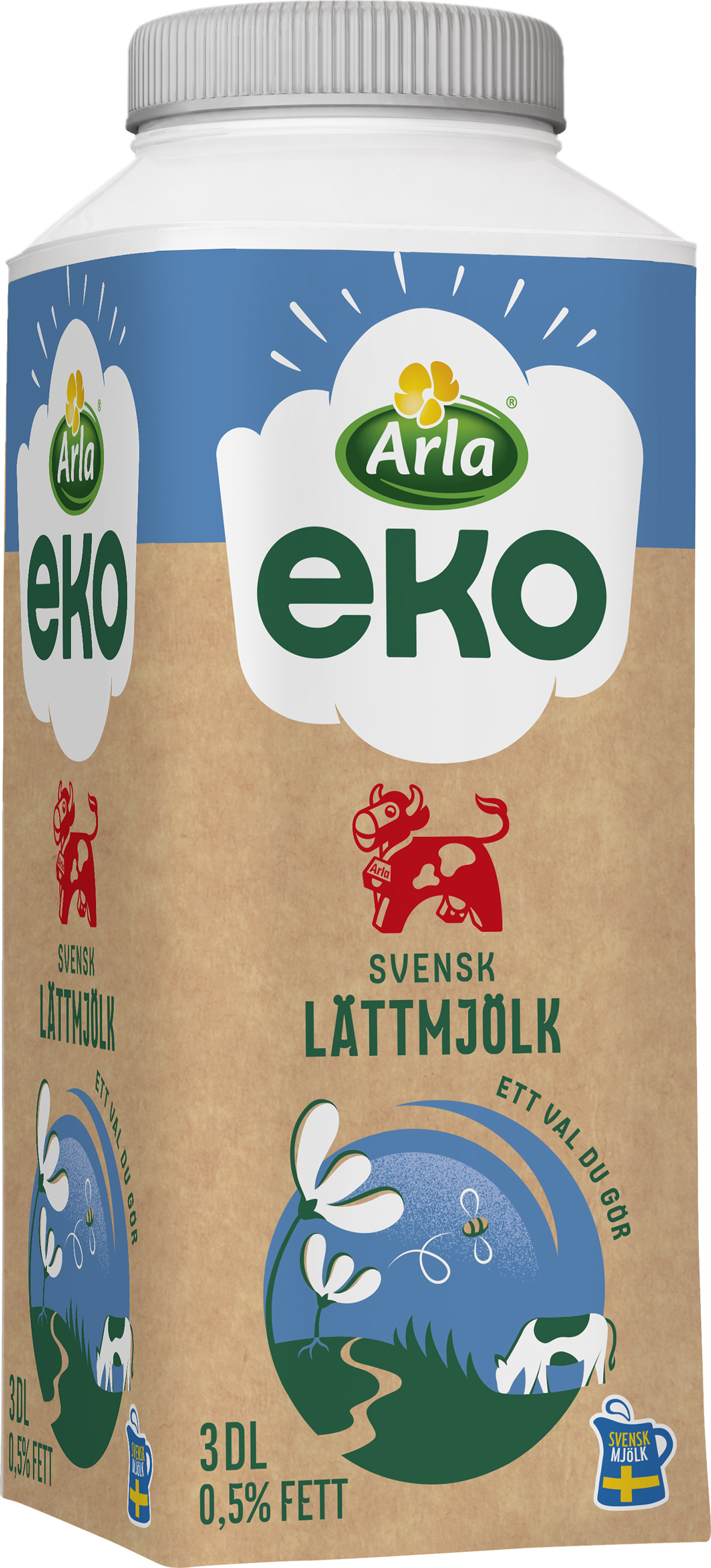 Lättmjölk 0,5% 12-Pack EKO KRAV