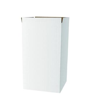 Papperskorg Kartong 125l Vit