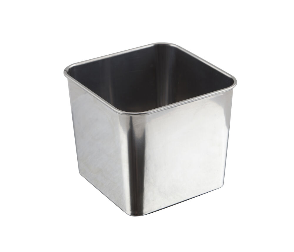 Serveringsbägare rostfri 8x8x7cm 38cl