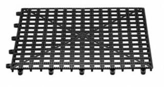 Glasmatta Dri-dek plast svart 33,3x33,3x1cm