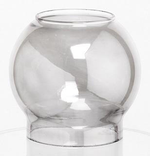 Lampglas glob rökfärgad Ø10,2cm h7,9cm