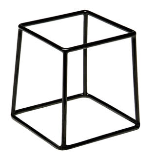 Buffeställning Gummerad Metall 18x18x18cm