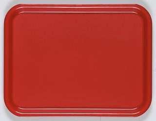 Bricka plast röd 43x33cm