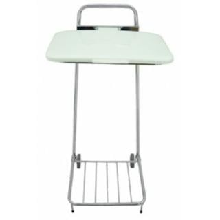 Säckhållare krom m lock för 125L säck 45x53x105cm