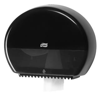 Dispenser T2 toalettpapper mini jumbo
27,5x34,5x13,2cm svart