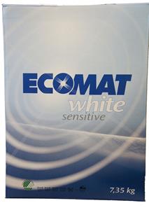 Tvättmedel pulver vit parfymfritt 7,35kg Ecomat
White Sensitive