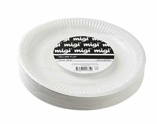 Tallrik Papper Vit 23cm