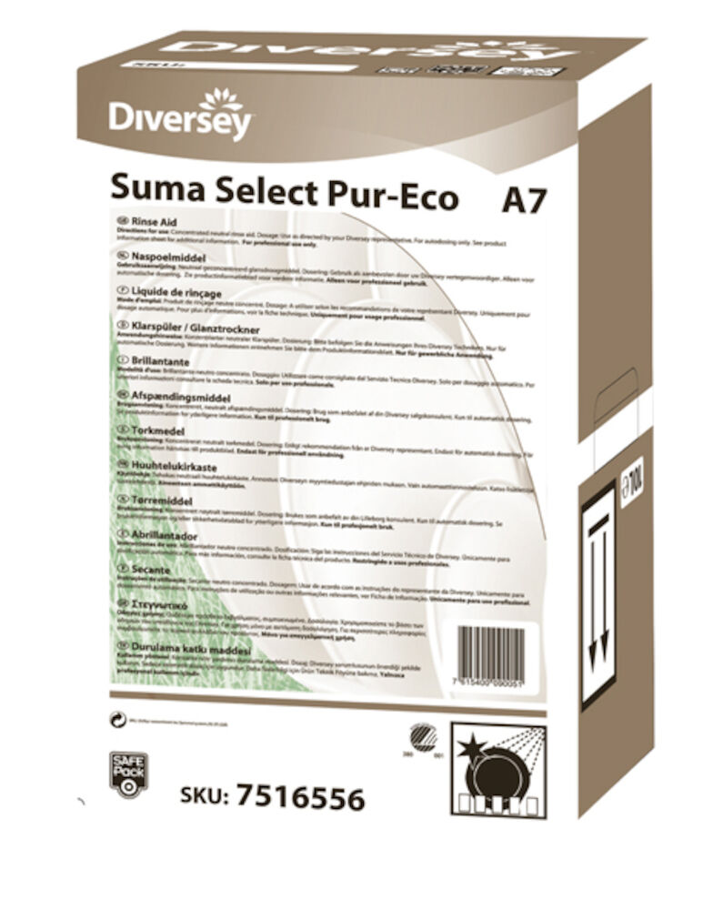 Torkmedel högkoncentrerat 10L Suma Select Pur-Eco
A7 SafePack