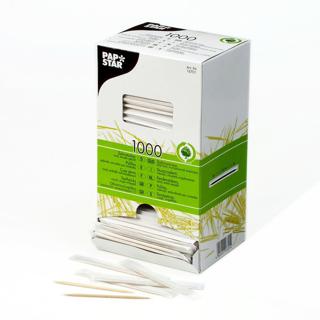 Tandpetare Trä 66mm Singelpackade i Papper