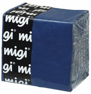 Servett 3-lag 40x40cm Mörkblå