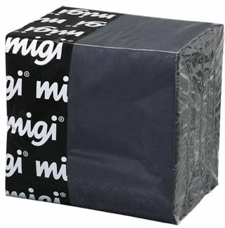 Servett 3-lag 40x40cm Svart