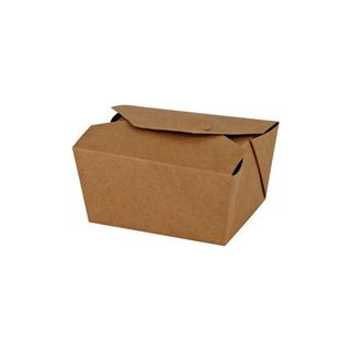 Box Kartong+PE Take away/Deli  850ml 130x107x65mm
brun