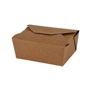 Box Kartong+PE Take away/Deli  1400ml
165x130x65mm brun