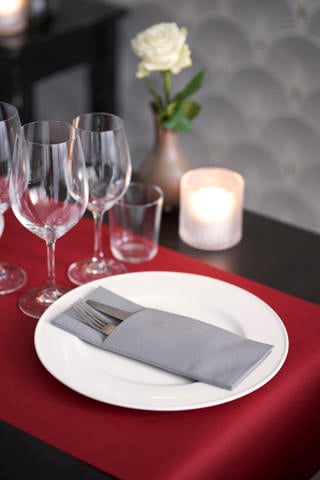 Bestickficka Duniletto 40x48cm Granitgrå