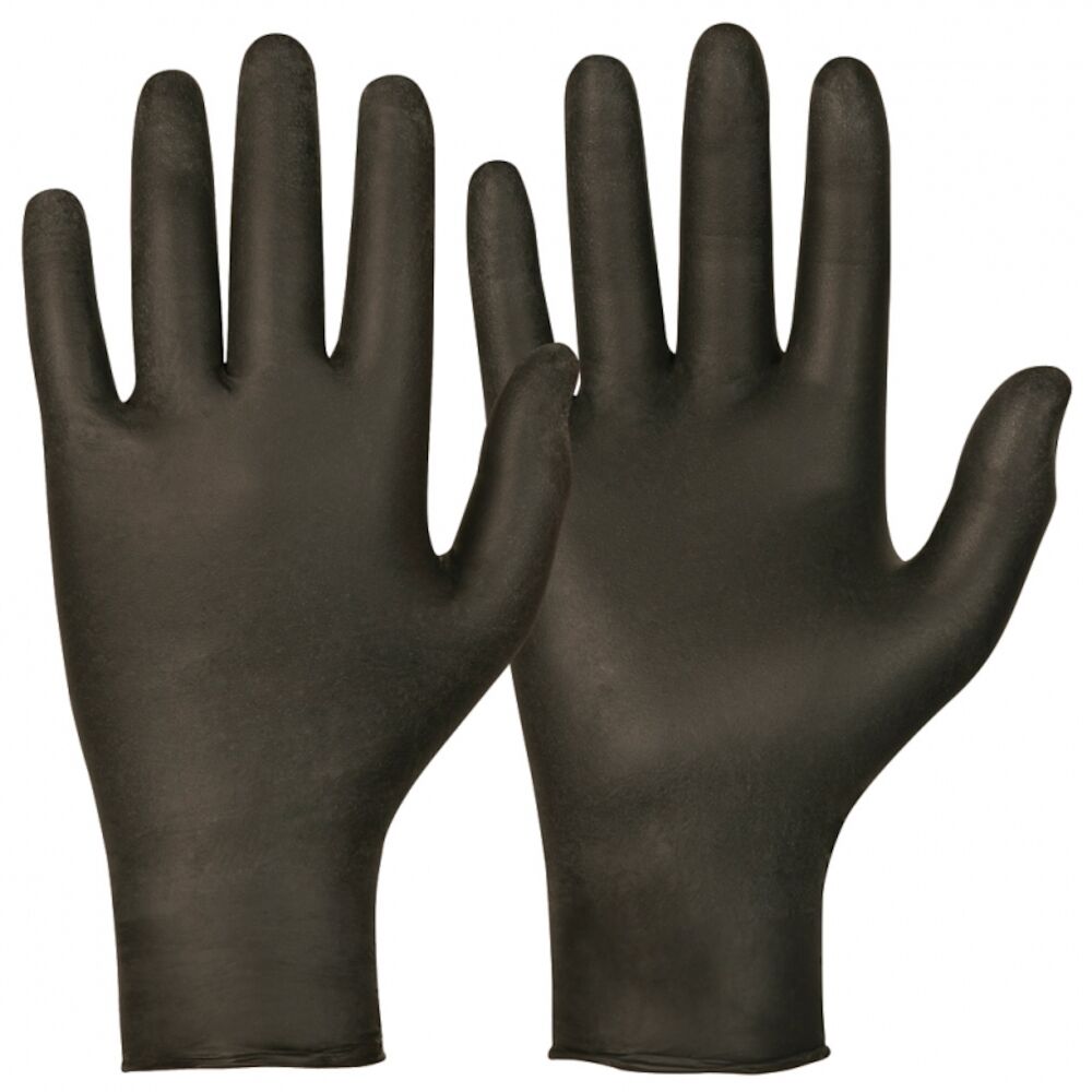Nitrilhandskar Puderfria Svart S
