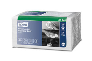 Rengöringsduk W8 Vikta dukar Vit  50-pack