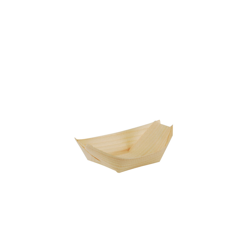 Fingerfood båt trä 11x6,5cm Pure