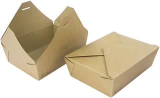 Box Kartong Bio Take away/deli 1600ml
195x140x63mm brun