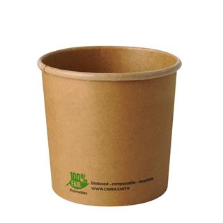 Soppskål Kartong+PLA 760ml Ø115x110 brun Pure
passar till lock 606926