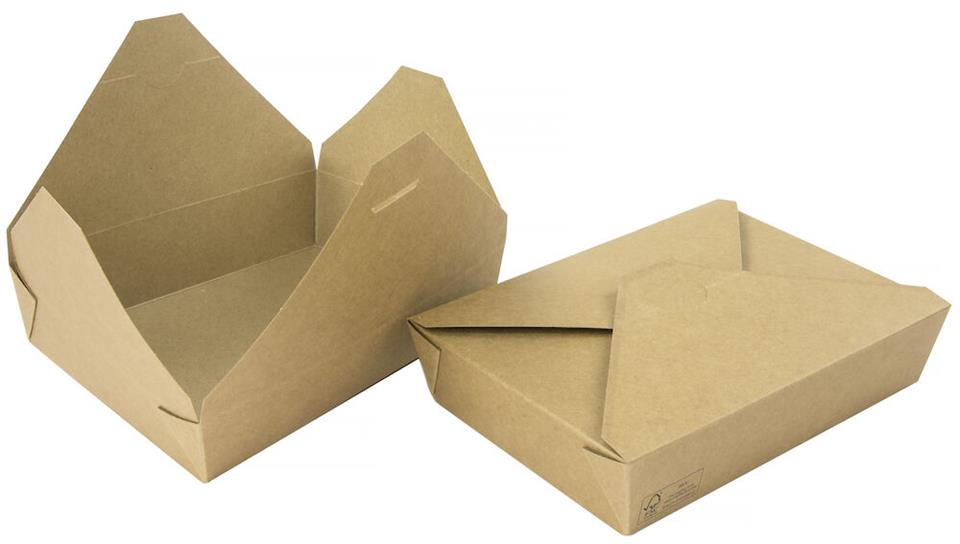 Box Take away/deli Kartong Bio 1200ml
195x140x45mm brun
