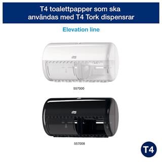 Toalettpapper T4 mjukt Premium 3-lag 
9,9cmx35m vit